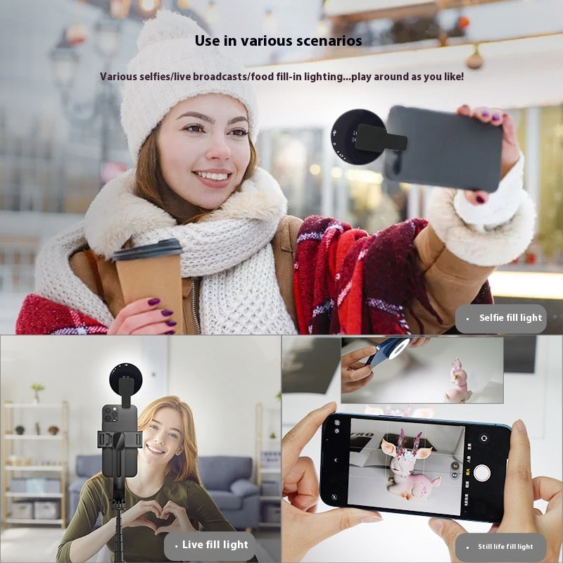 W36 Mobile Phone Fill-in Light Live Broadcast Mini Makeup Mirror Light