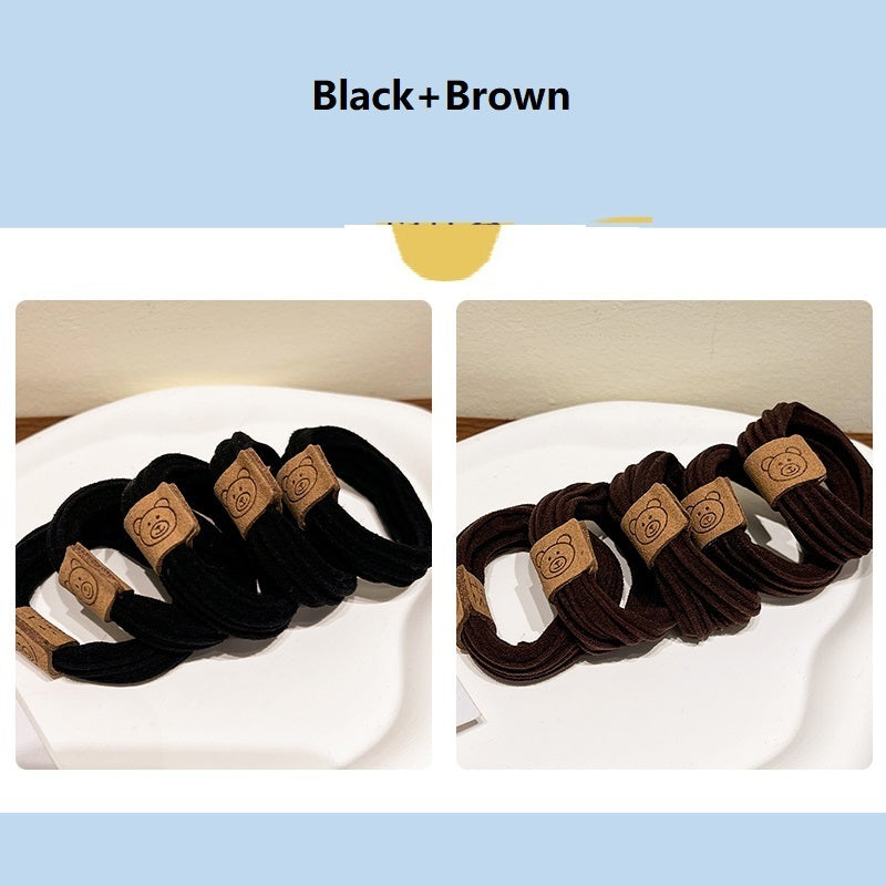Cute Fashion Bear High Elastic Rubber Band For Women